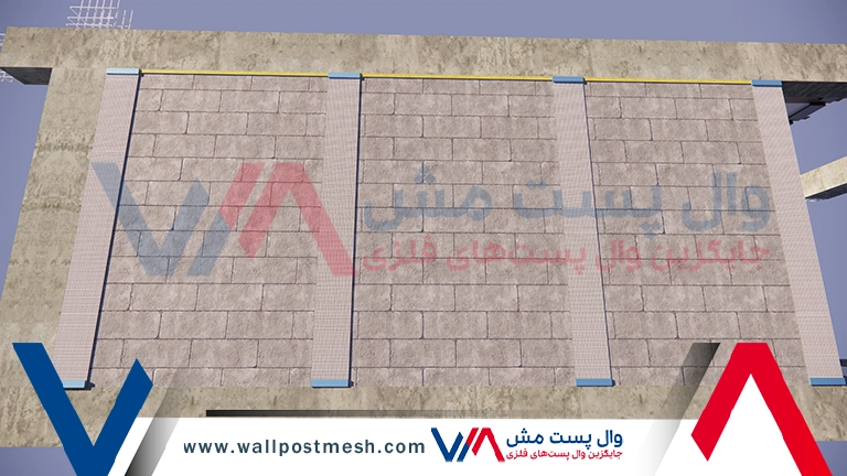 اجرای وال مش در تبریز جایگزین وال پست سنتی